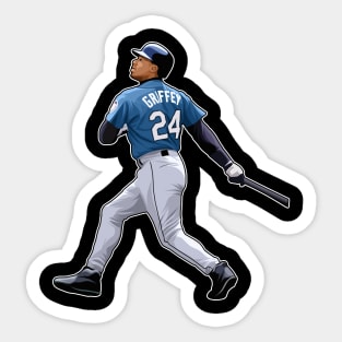 Ken Griffey Jr #24 Takes Off Sticker